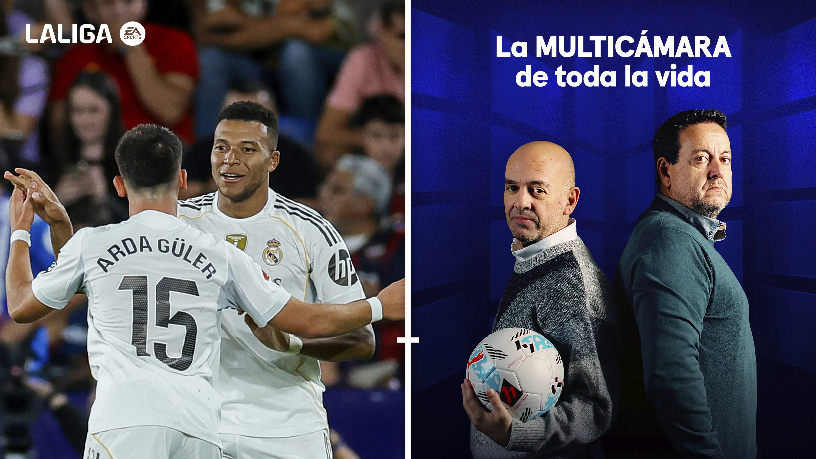 LALIGA EA SPORTS · Multicámara Elche-Real Madrid, con Guille Giménez y Antoni Daimiel, 23 nov. en Movistar Plus+