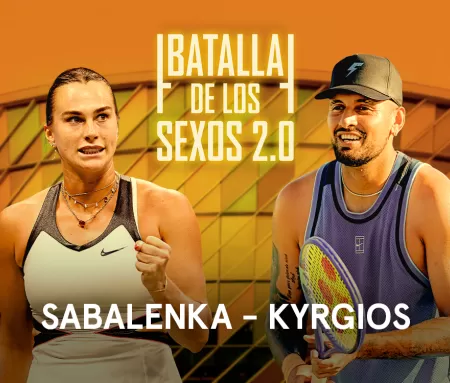 Tenis · Batalla de los Sexos 2.0 Sabalenka-Kyrgios, 28 dic. en Movistar Plus+