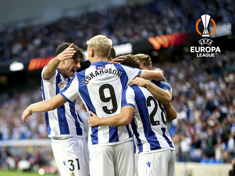 Europa League · Real Sociedad-Ajax, 28 de nov. en Movistar Plus+