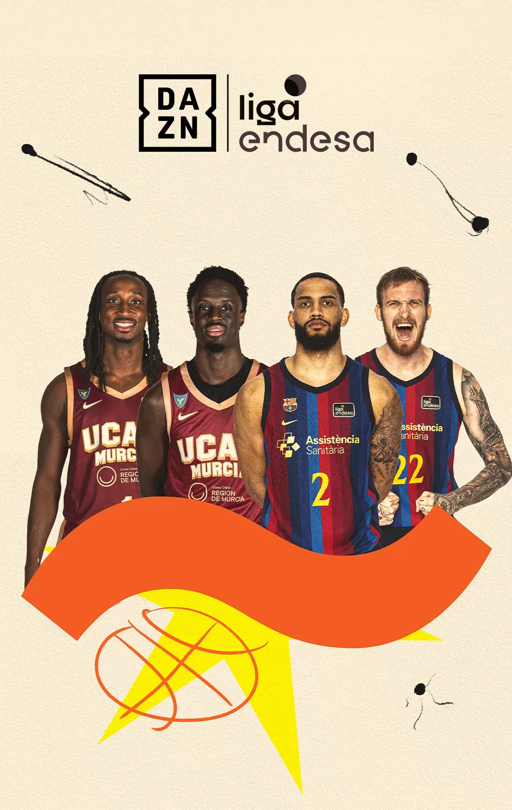 Liga Endesa · UCAM Murcia-Barça, 4 oct. en Movistar Plus