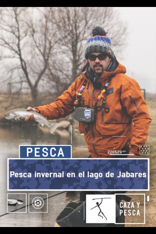 Pesca invernal en el lago de Jabares