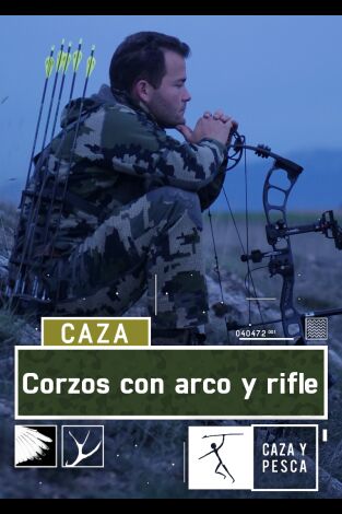 Corzos con arco y rifle