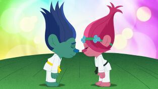 Trolls: ¡No pierdas el ritmo!. T(T1). Trolls: ¡No... (T1): Pelo-jitsu /  El flechazo
