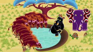 Cuentos de Tinga Tinga. T(T1). Cuentos de Tinga... (T1): ¿Por qué los ñus salen en estampida?