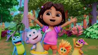 Dora. T(T1). Dora (T1): Gran Pollo Rojo, despierta. El regalo misterioso