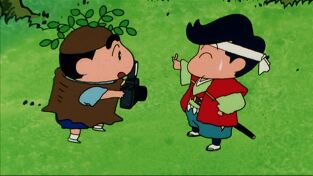 Shin Chan. T(T1). Shin Chan (T1): Ep.398 Todos tenemos un pasado / Que las estatuas son agradecidas