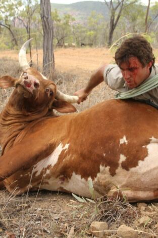 Un vaquero australiano. Un vaquero australiano: Acampando con cocodrilos