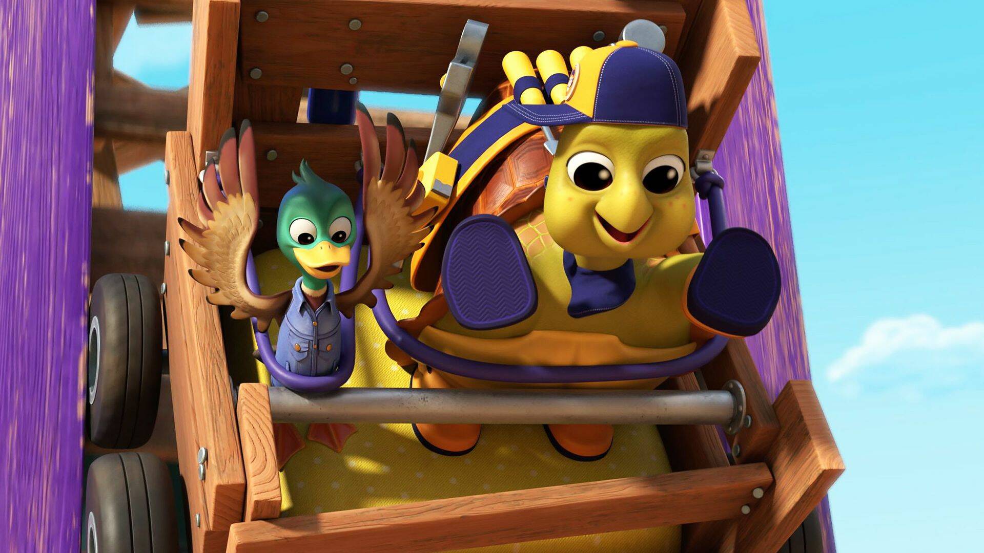 Equipo Rubble (T2): El equipo contruye un estadio de béisbol; El equipo construye un puente de surf