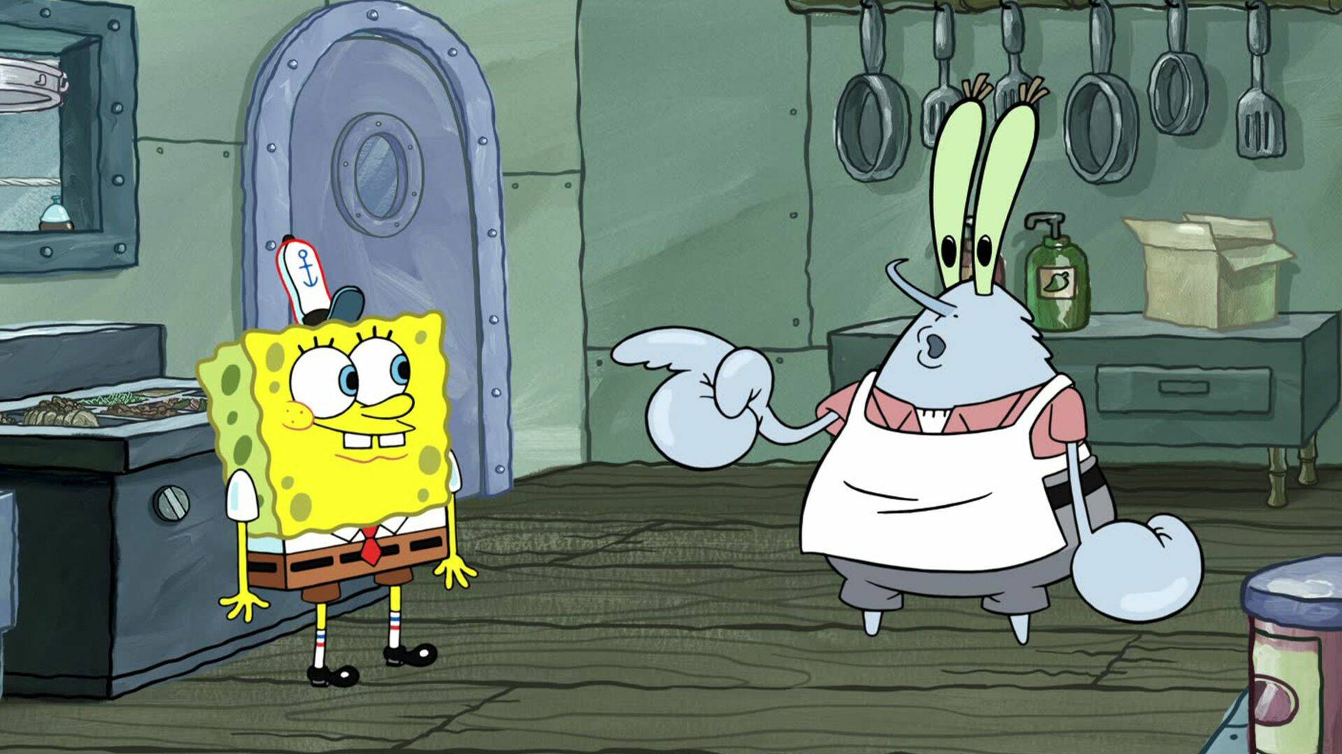Bob Esponja (T16): Fondo bizarro; Un Calamardo sin causa