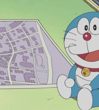 Doraemon, Season 1 (T1): A una isla del sur con la televisión de la sustitución / ¡Domina el viento, abanico hoja!