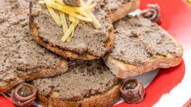 ¿Cómo se elabora? (T1): Paté de anchoas, tomate frito y galletas castellanas