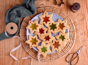 Postres caseros... (T1): Galletas acristaladas y Carlota de chocolate blanco