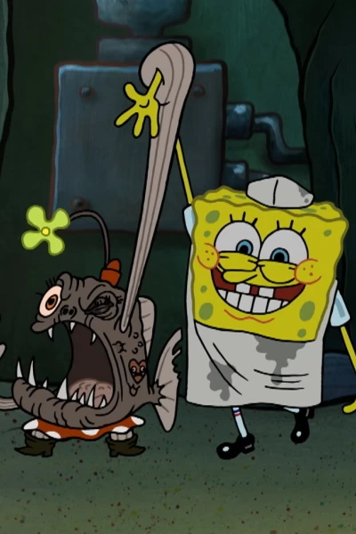 Bob Esponja. T(T13). Bob Esponja (T13): Esponja salada; Karen cuida a Manchita