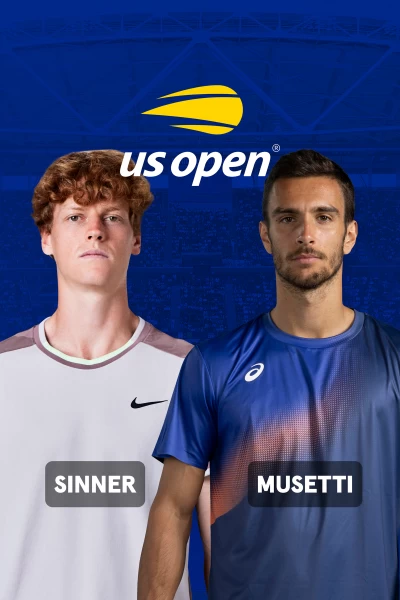 Masculino. Masculino: Sinner - Musetti